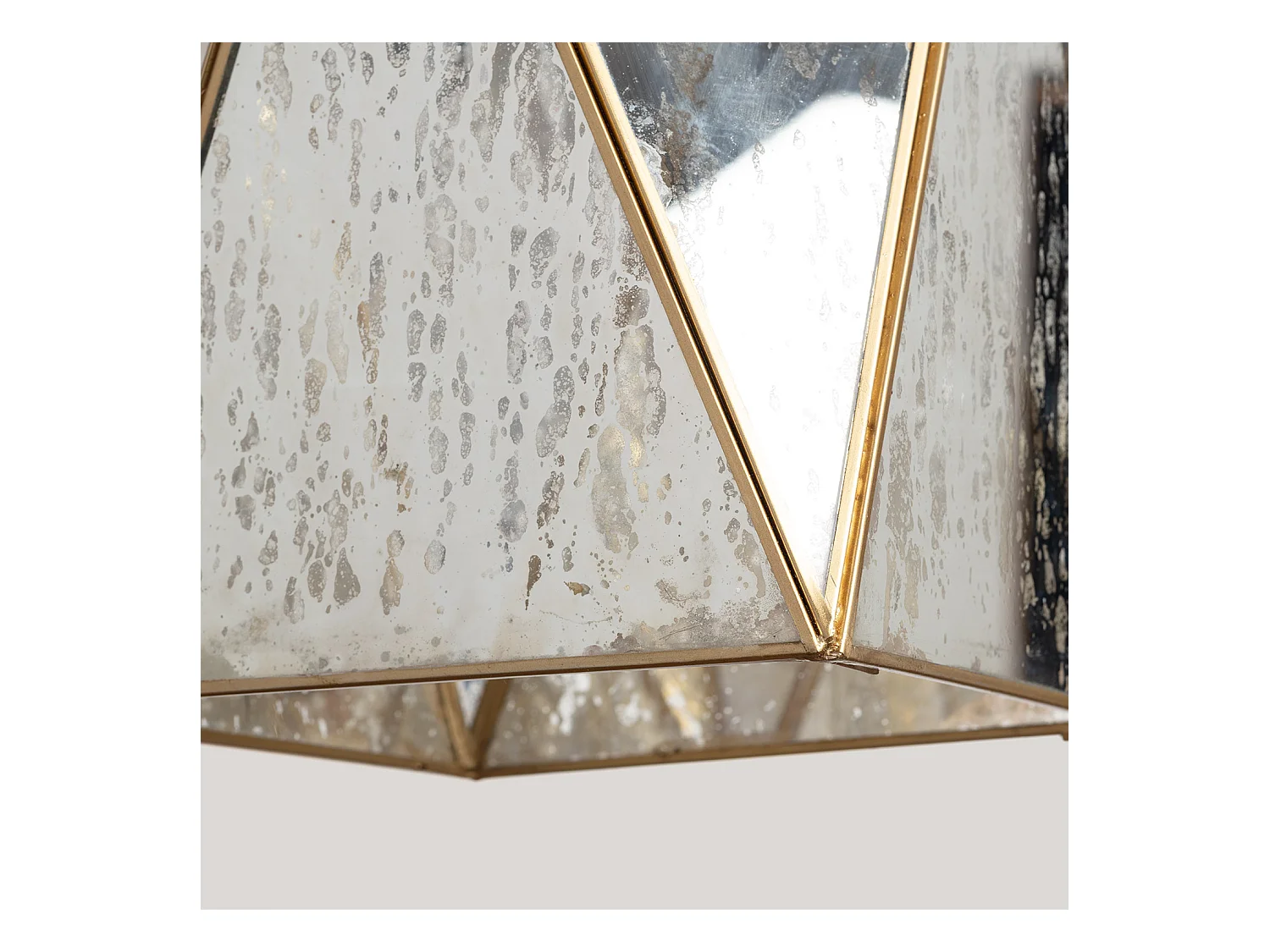 Suspension Métal et Verre Mattina Doré