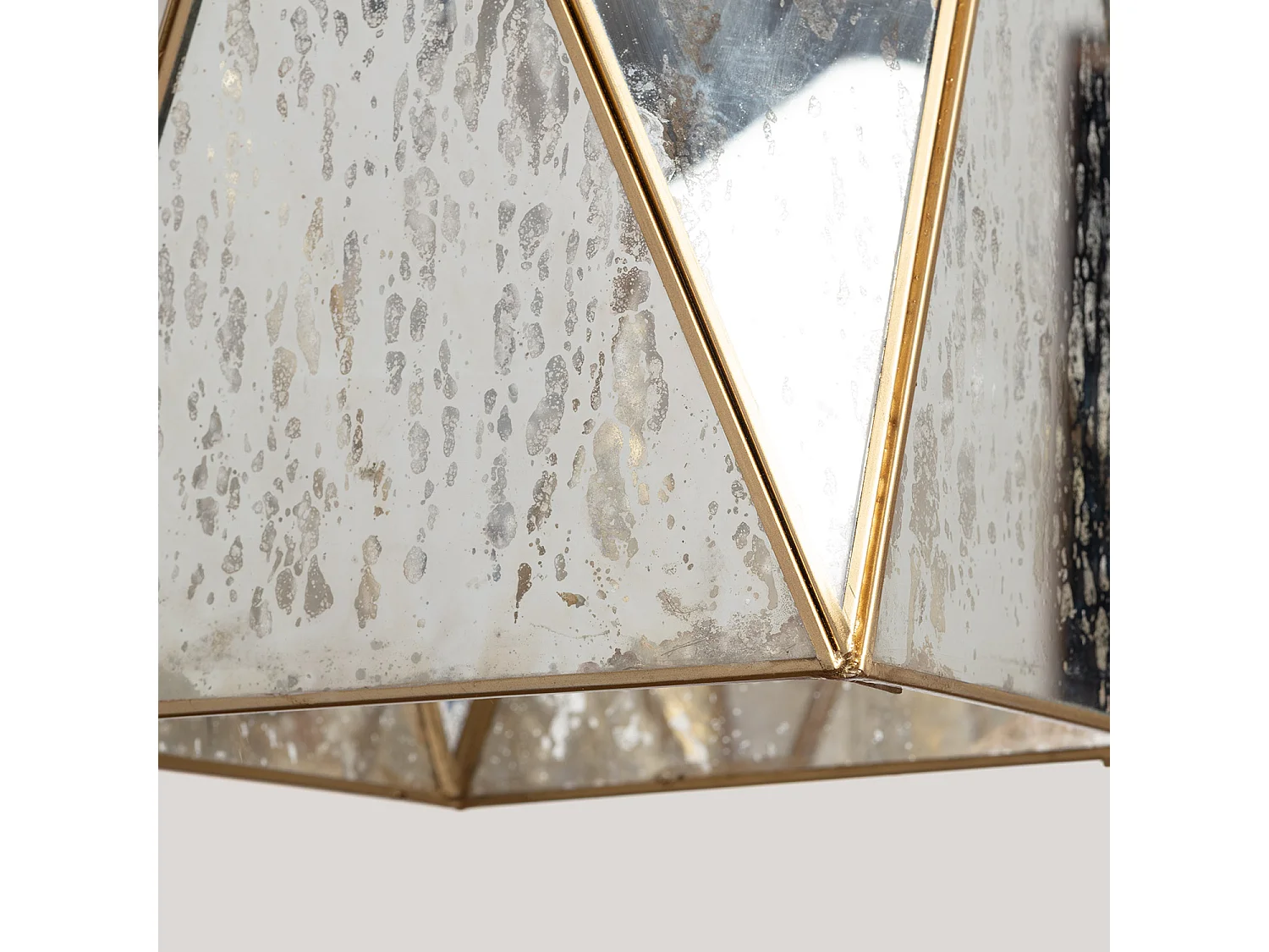 Suspension Métal et Verre Mattina Doré