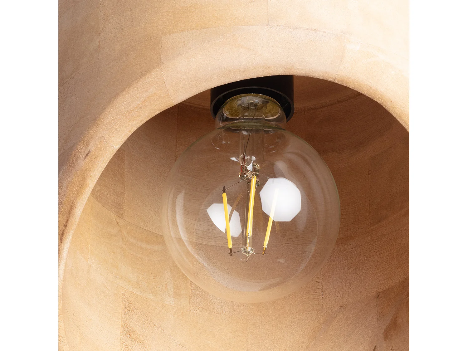 Suspension bois Akesh I Naturel