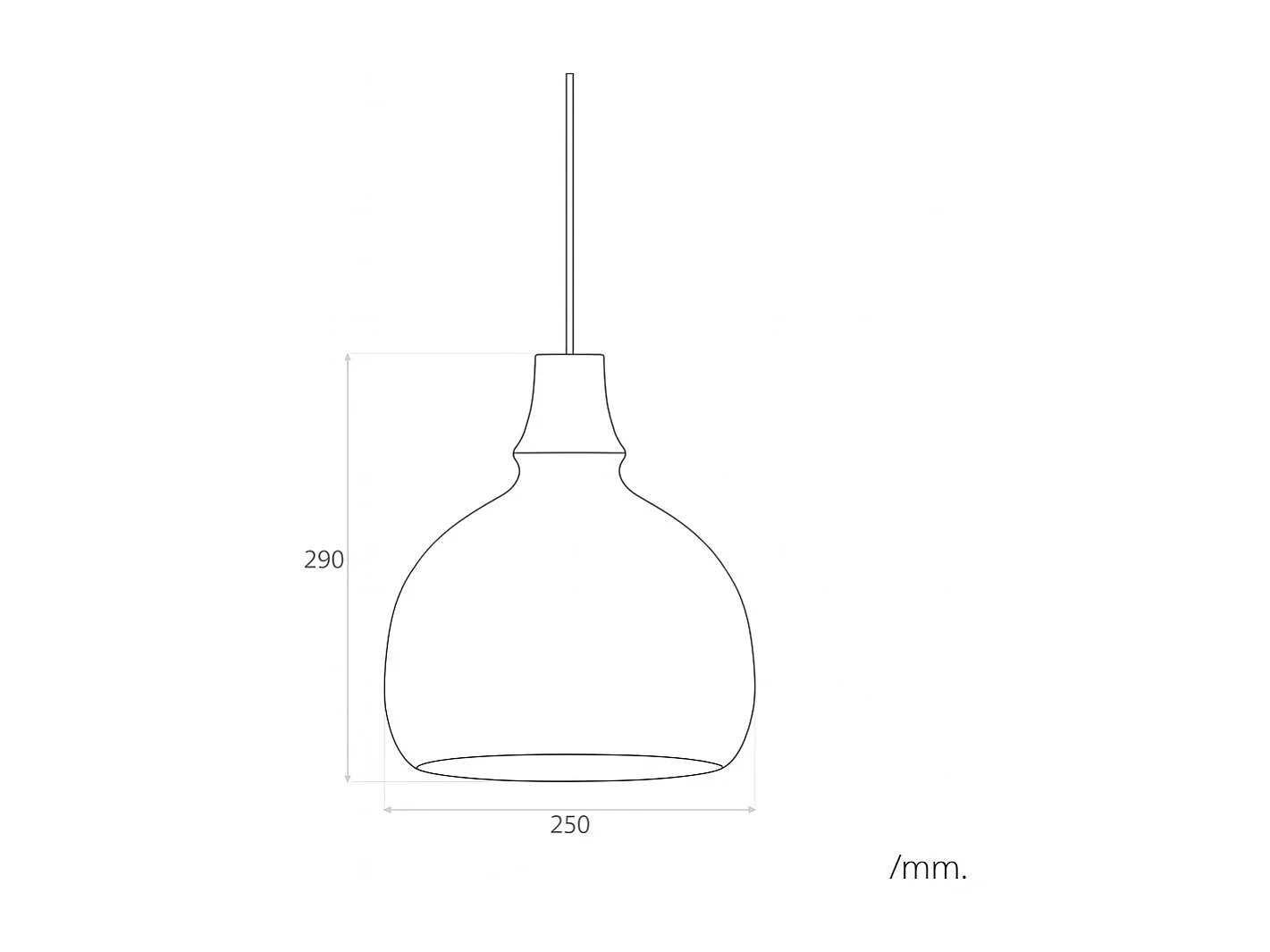 Suspension Bois Kanan III Brun