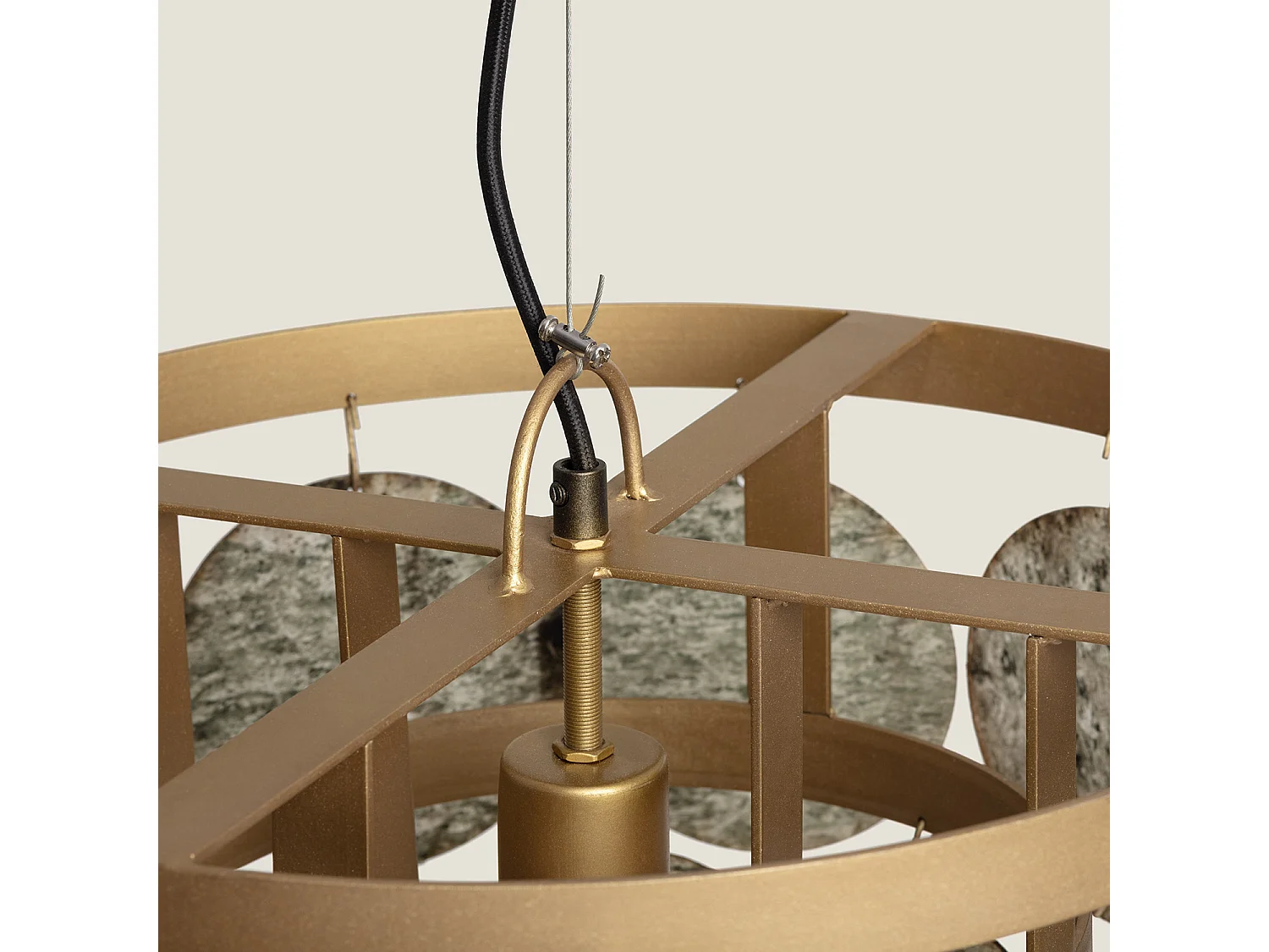 Lámpara Colgante Metal Armin Dorado