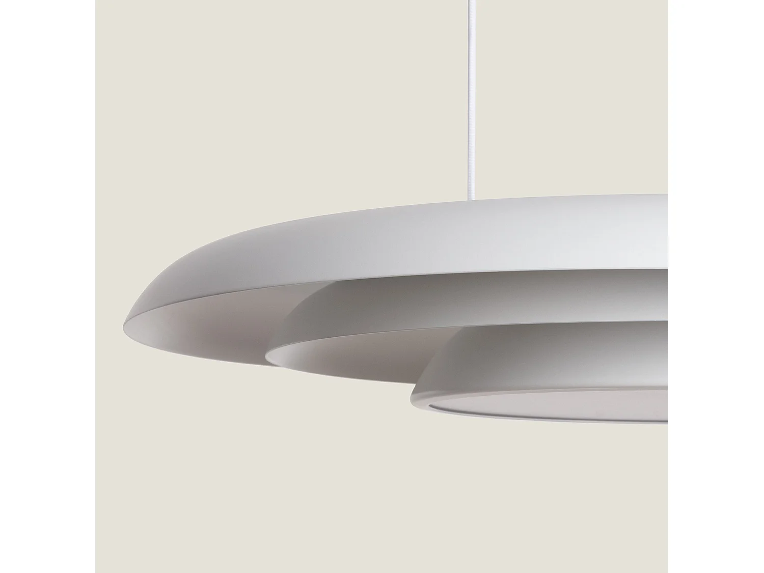 Lampada a Sospensione LED 24W Metallo Ø400 mm CCT Selezionabile Handen Telmor Bianco