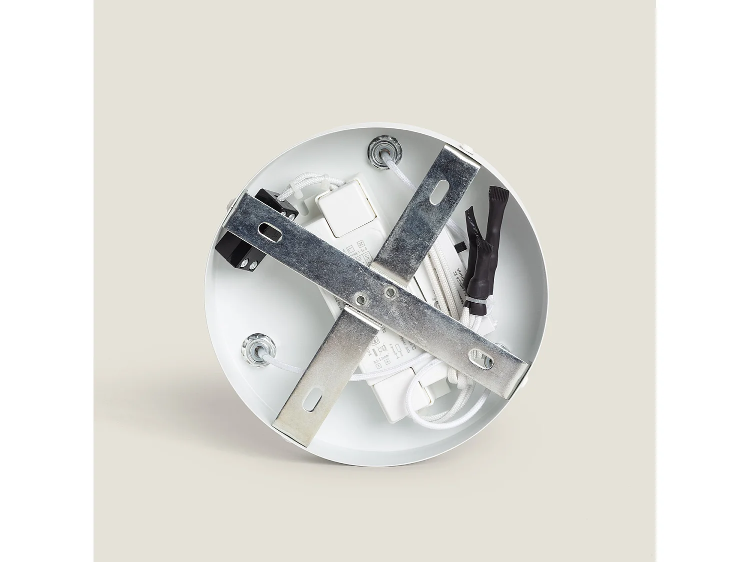 Lampada a Sospensione LED 24W Metallo Ø400 mm CCT Selezionabile Handen Telmor Bianco