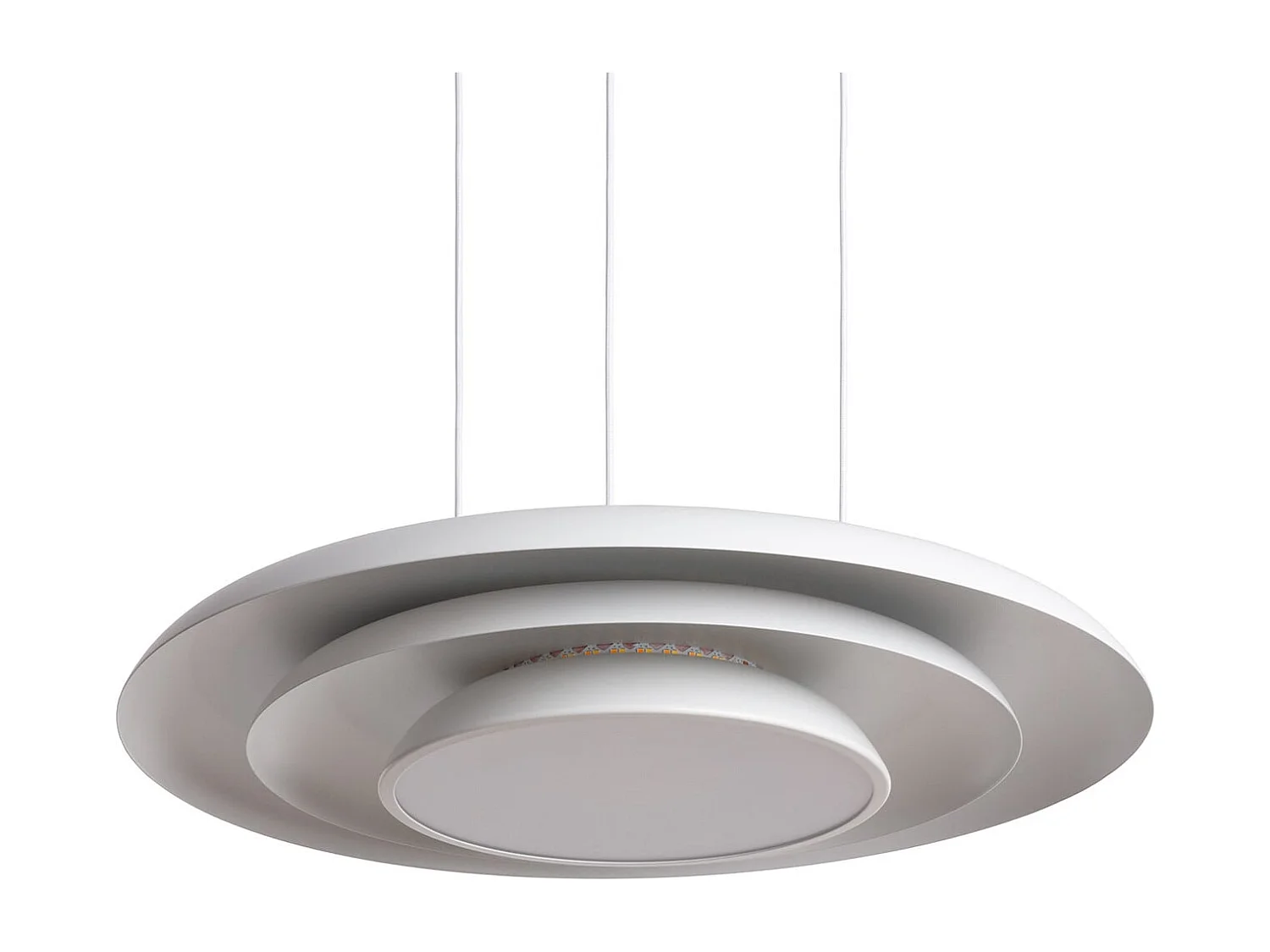 Lampada a Sospensione LED 24W Metallo Ø400 mm CCT Selezionabile Handen Telmor Bianco