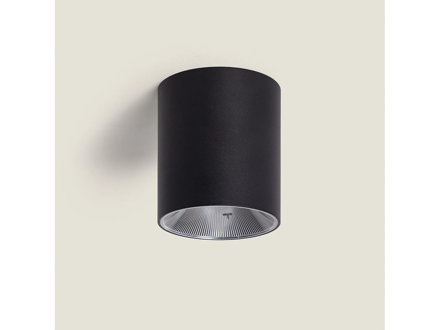 Plafonnier LED Rond 10W Aluminium Sélectionnable Syrah  Noir Sélectionnable (chaud-neutre) (2700K - 3300K - 4000K)
