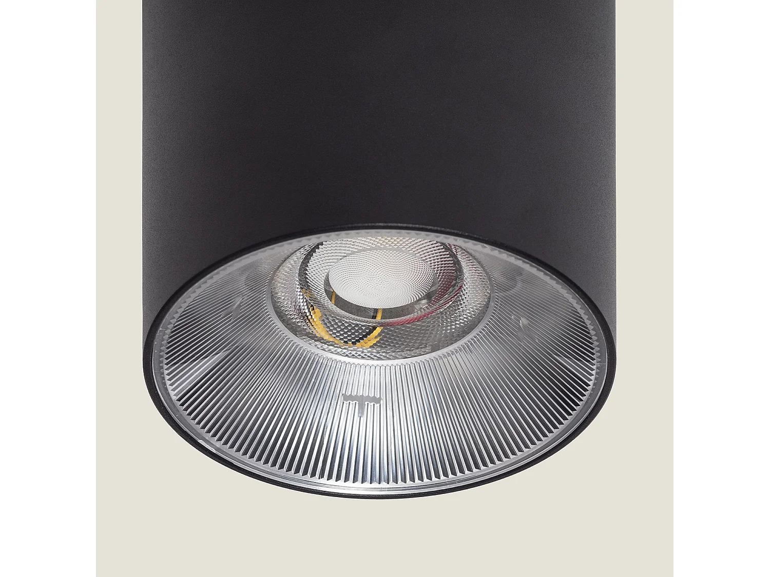 Plafonnier LED Rond 10W Aluminium Sélectionnable Syrah  Noir Sélectionnable (chaud-neutre) (2700K - 3300K - 4000K)