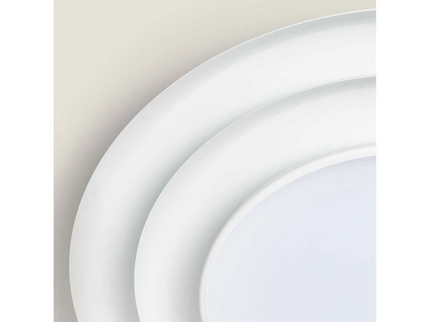 Plafonnier LED Rond Métal 30W Ø500 mm CCT Sélectionnable Telmor Blanc