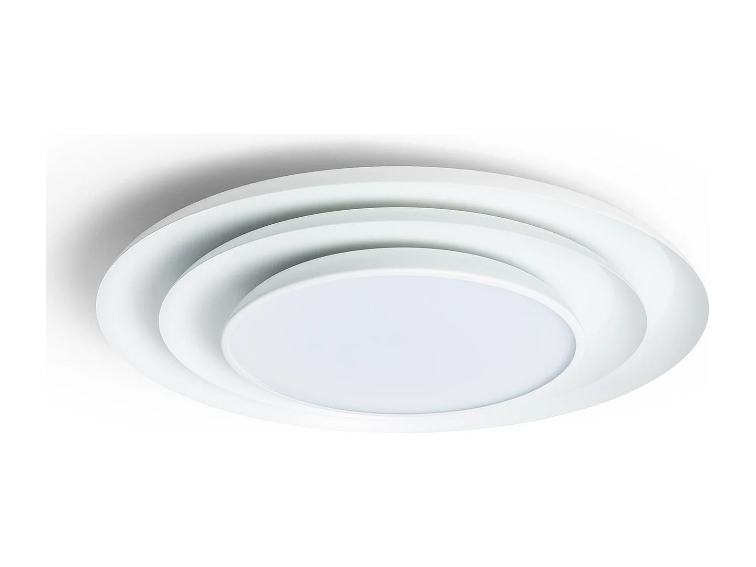 Plafonnier LED Rond Métal 30W Ø500 mm CCT Sélectionnable Telmor Blanc