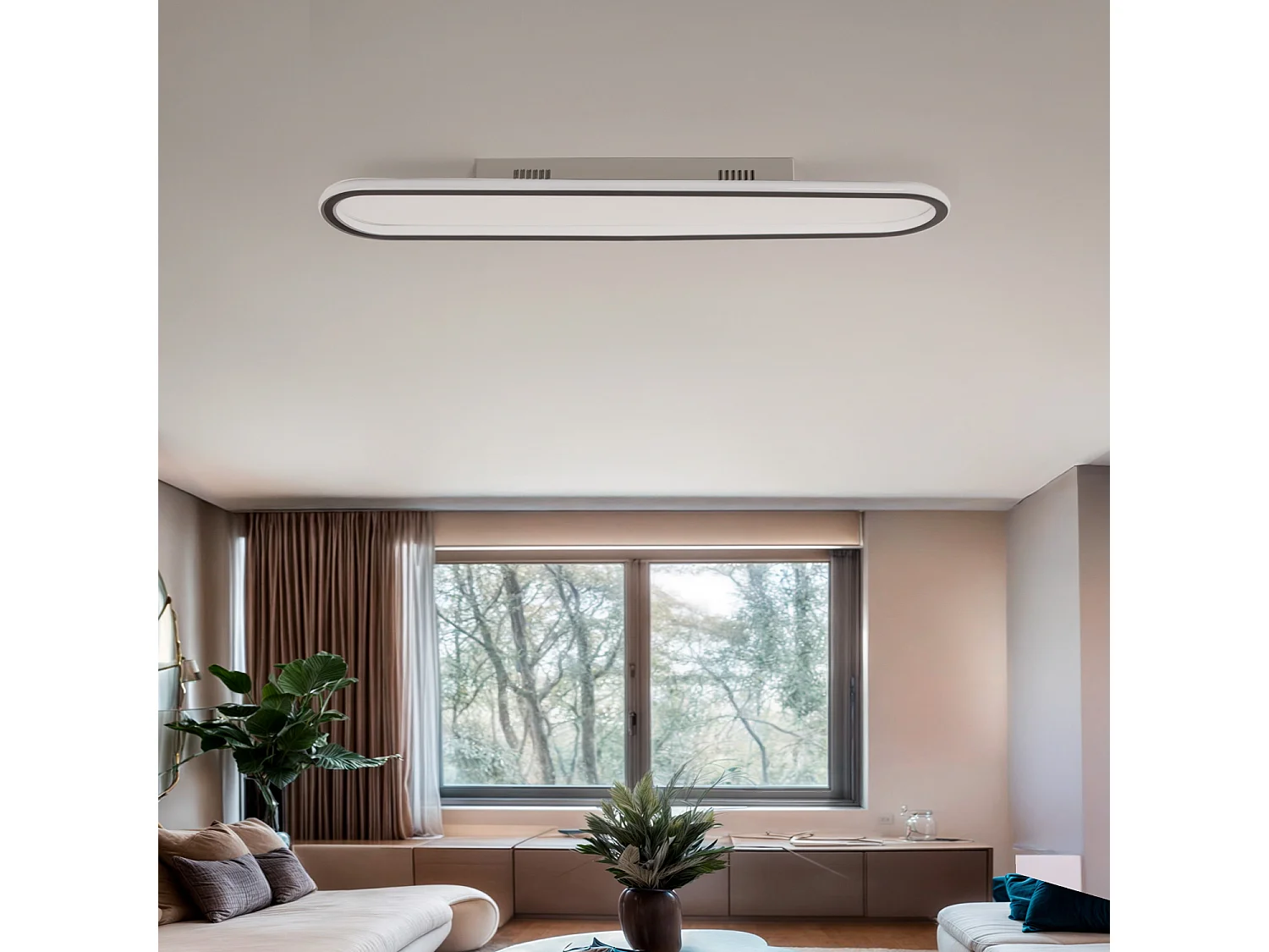 Plafón LED 35W Aluminio Black Renoir Negro