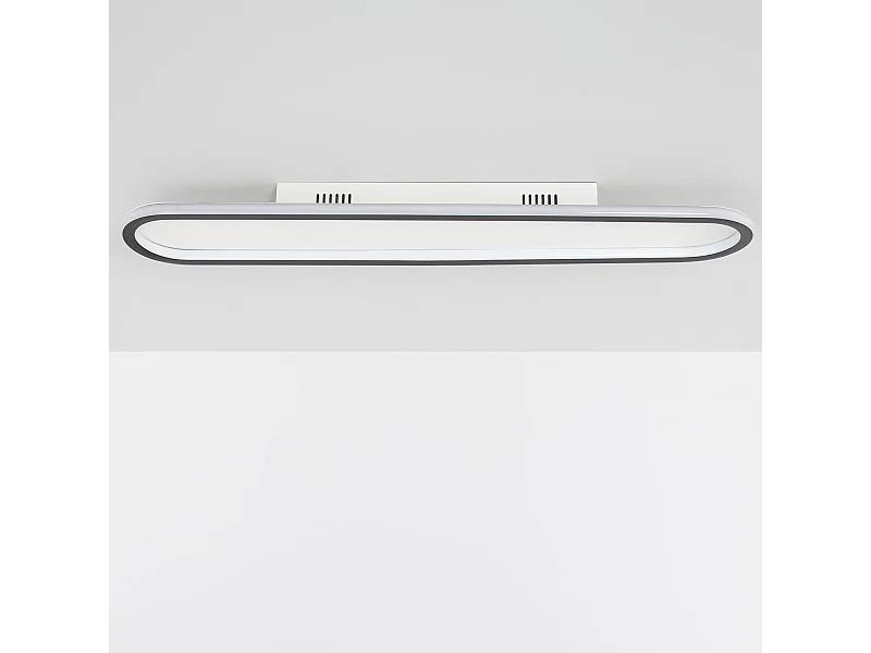 Plafoniera LED 35W Alluminio Black Renoir Nero