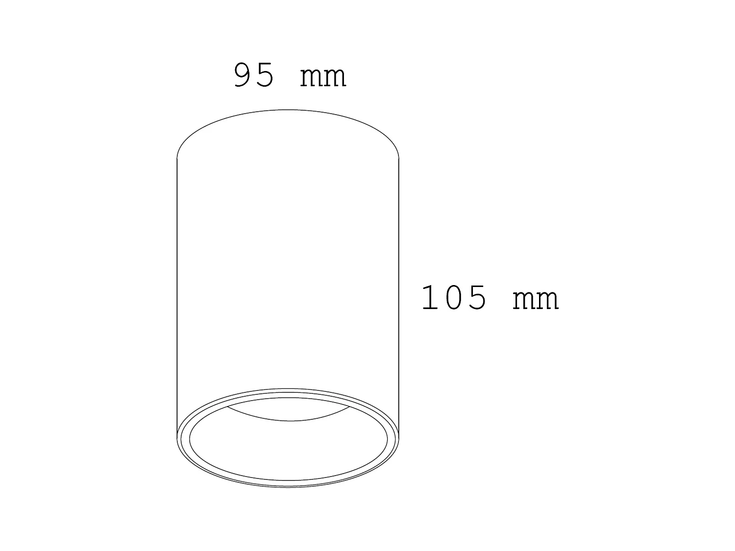 Plafonnier LED Rond 10W Aluminium Sélectionnable Syrah  Blanc Sélectionnable (chaud-neutre) (2700K - 3300K - 4000K)