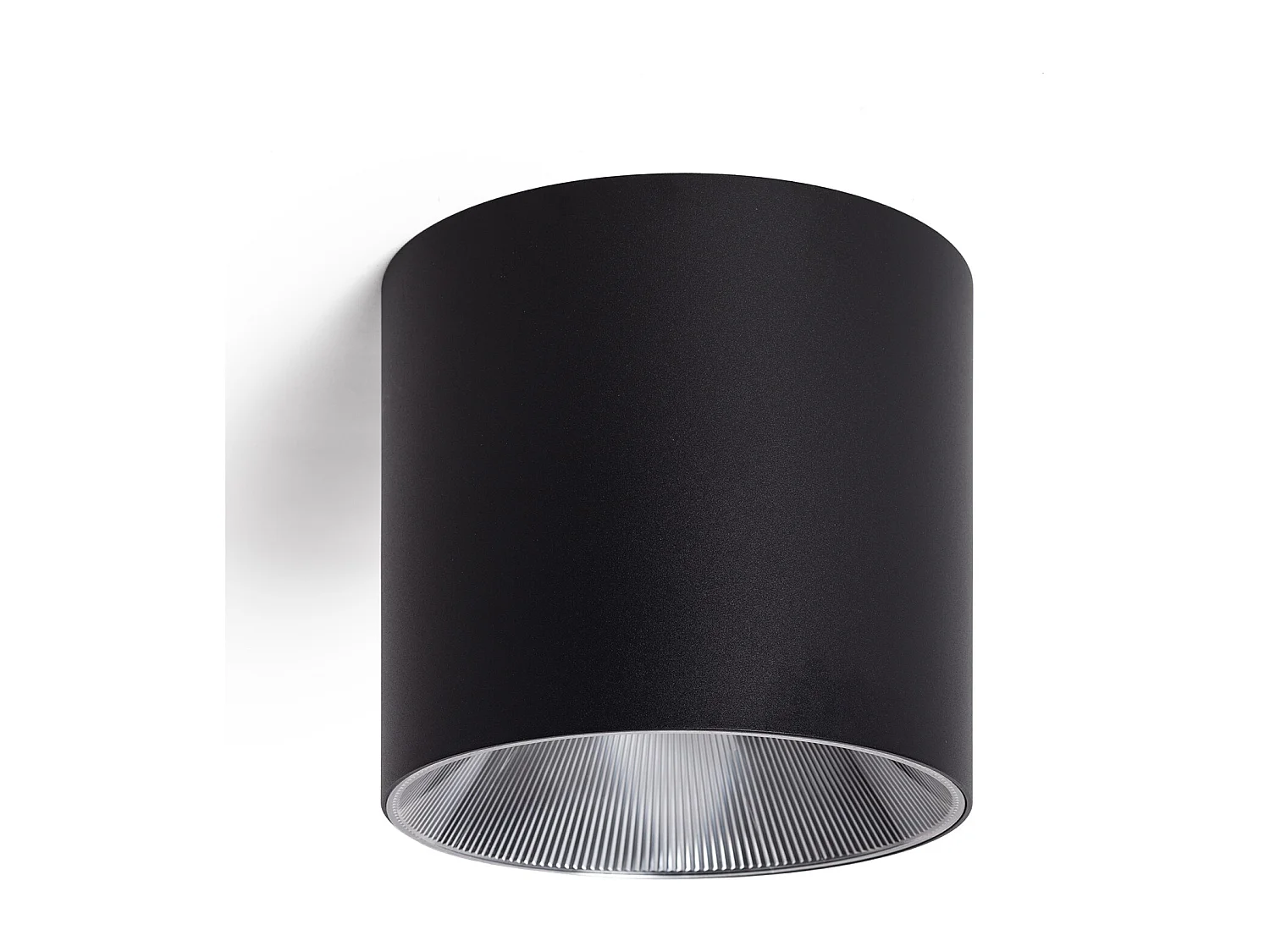 Applique da Soffitto LED 30W Circolare Syrah Nero Selezionabile (Caldo-Naturale) 2700K - 3300K - 4000K