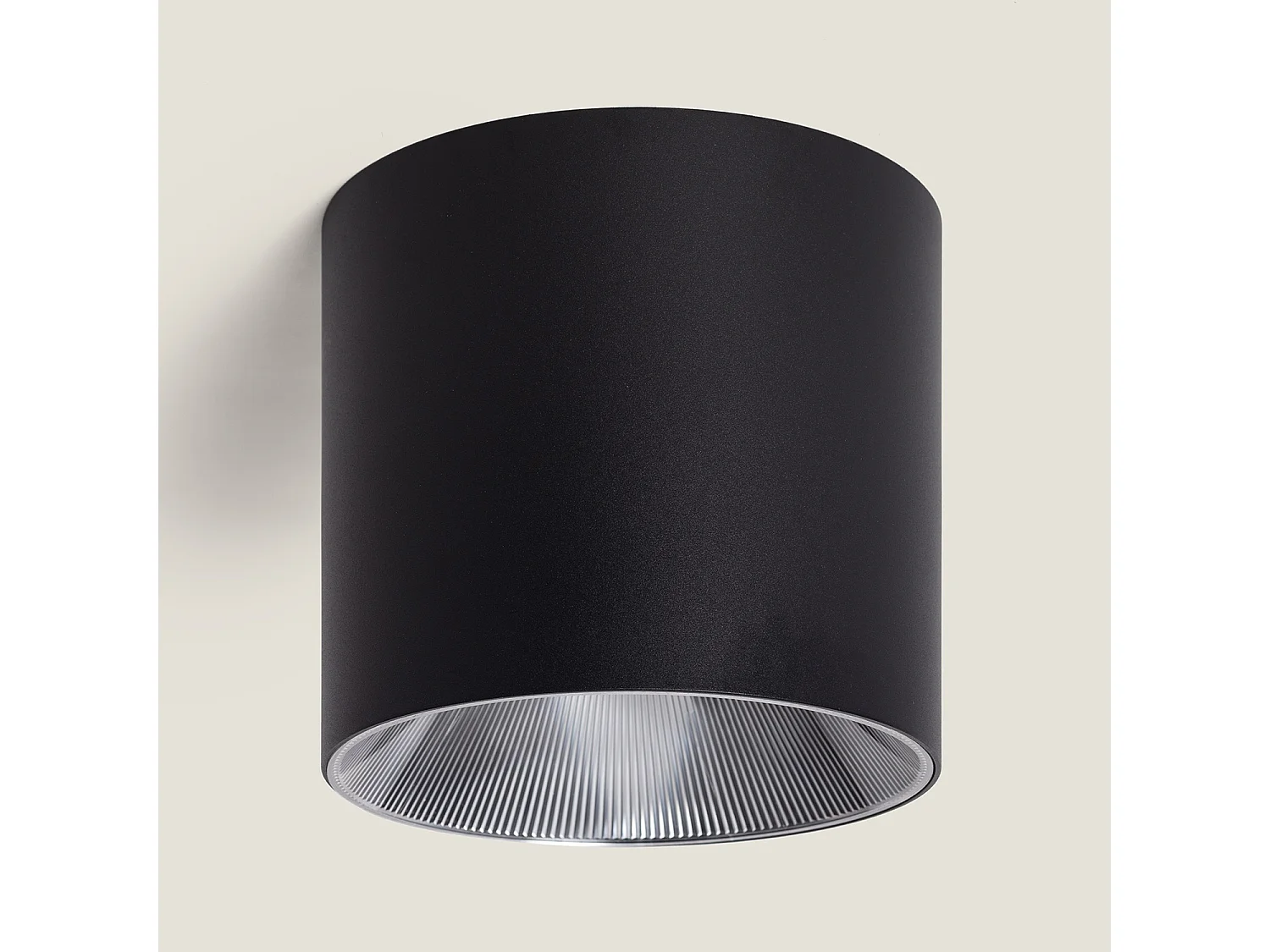 Applique da Soffitto LED 30W Circolare Syrah Nero Selezionabile (Caldo-Naturale) 2700K - 3300K - 4000K