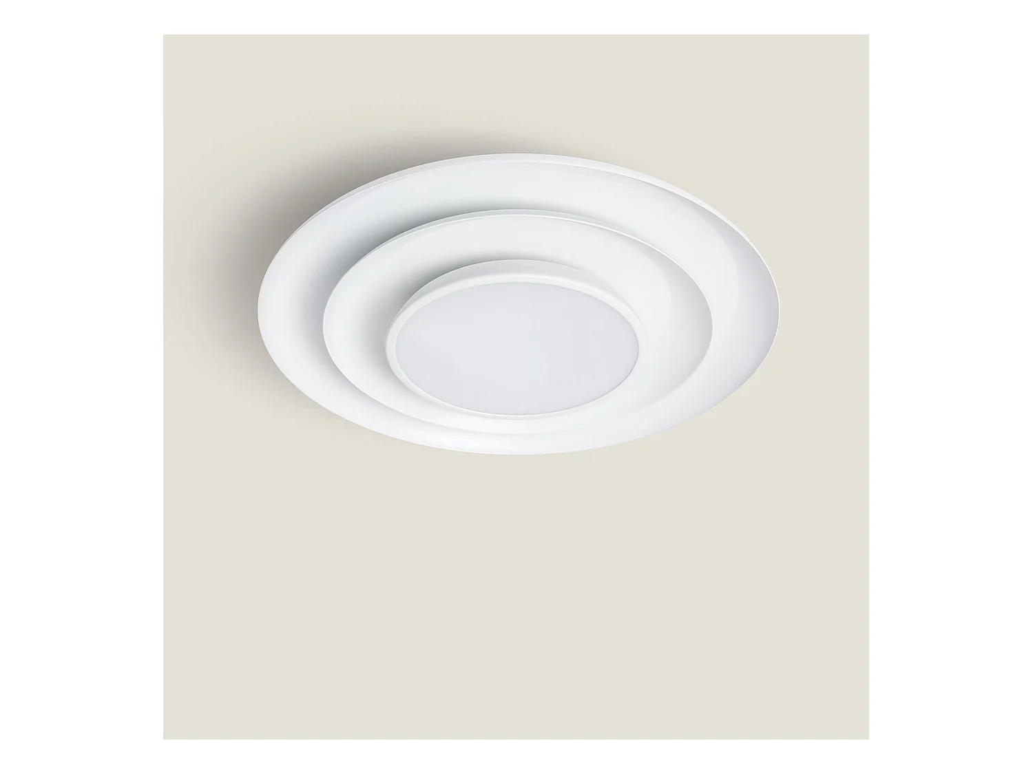 Plafonnier LED 20W Rond Métal Ø300 mm CCT Sélectionnable Telmor Blanc