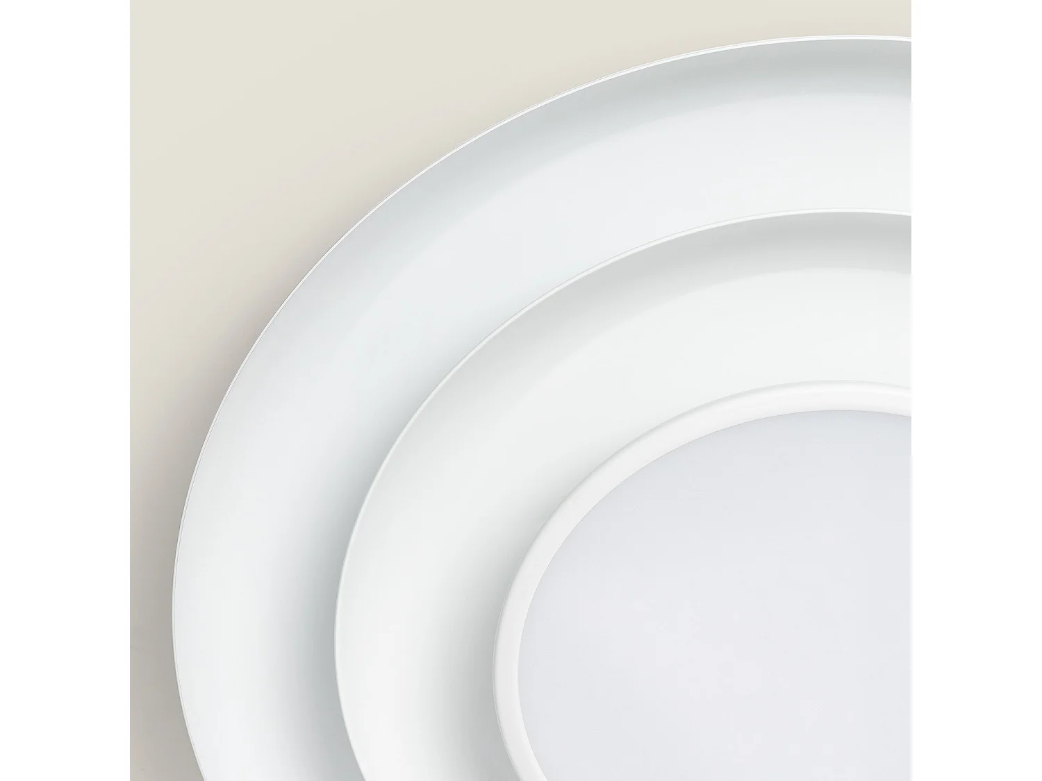 Plafonnier LED 20W Rond Métal Ø300 mm CCT Sélectionnable Telmor Blanc