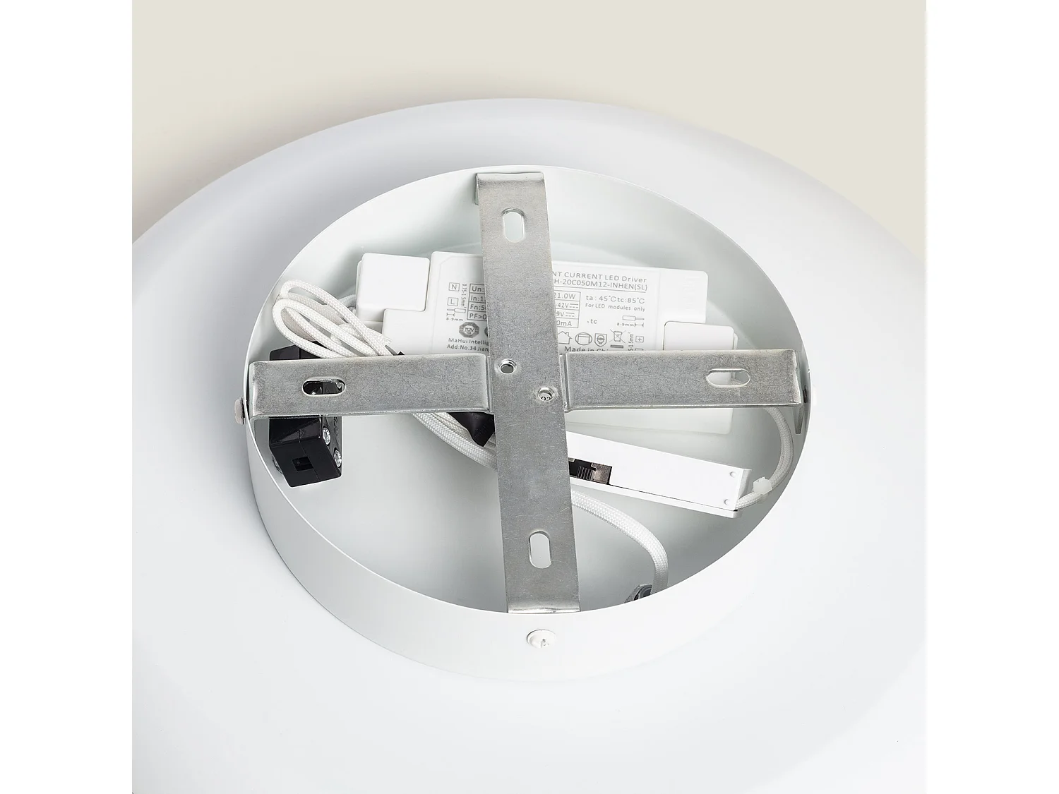 Plafonnier LED 20W Rond Métal Ø300 mm CCT Sélectionnable Telmor Blanc