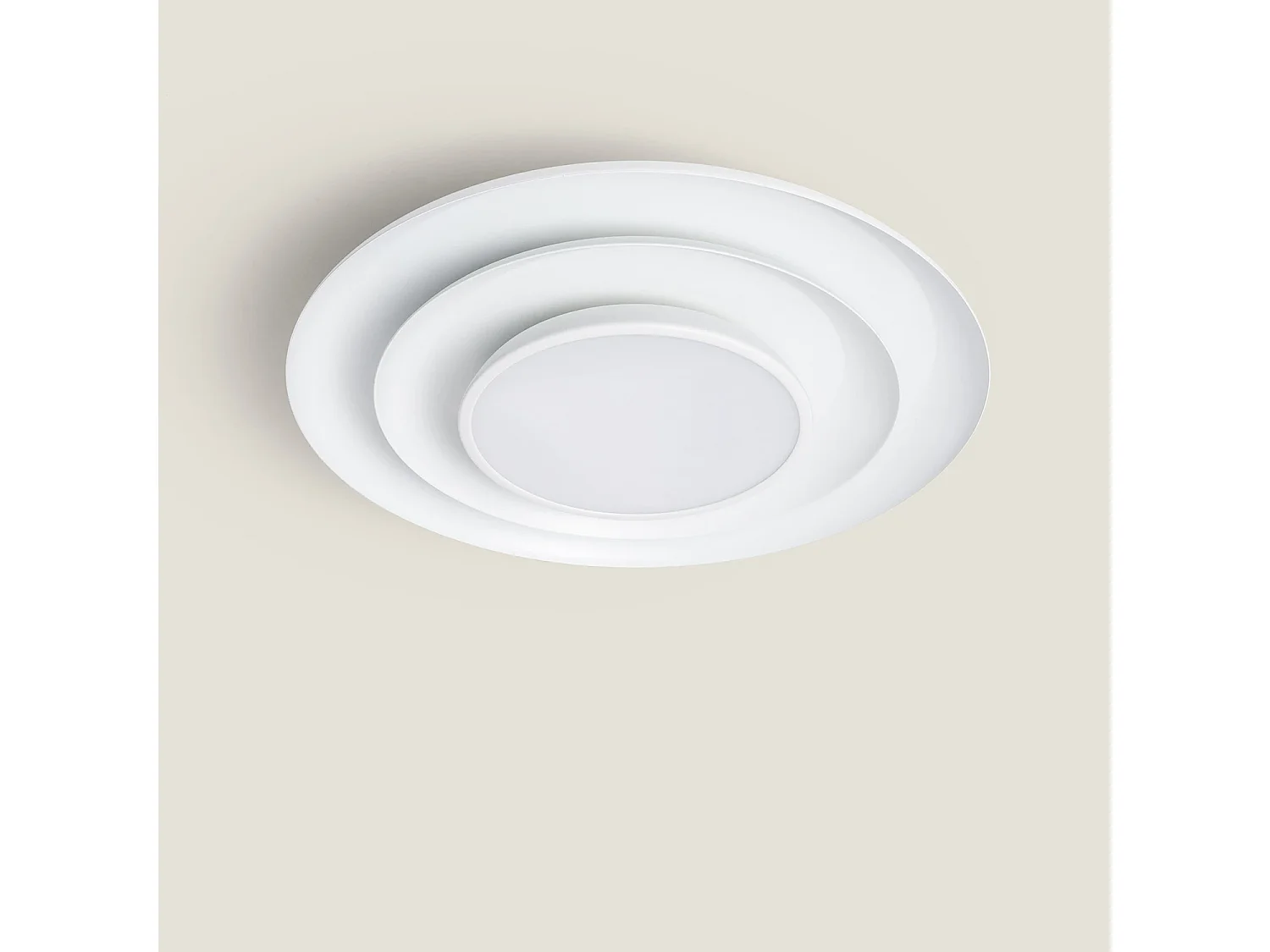 Plafonnier LED 20W Rond Métal Ø300 mm CCT Sélectionnable Telmor Blanc