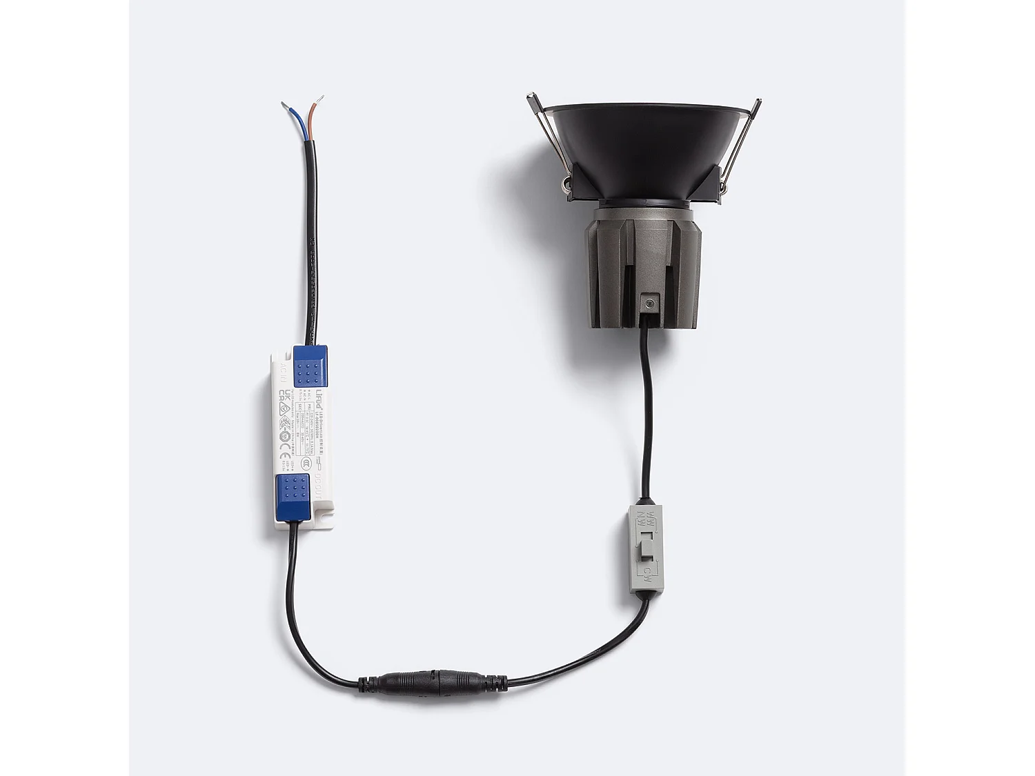 Foco Downlight LED 9W / 12W Cónico Areni Corte Ø 85 mm 3500K Negro Blanco Cálido 9 W