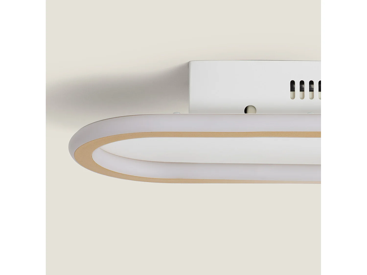 Plafonnier LED Aluminium 20W Gold Renoir Doré