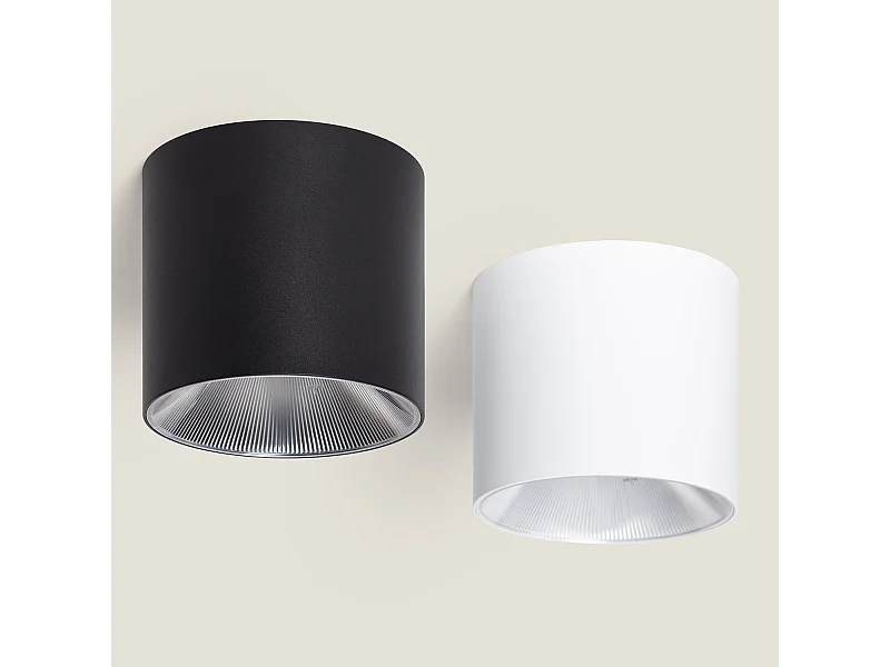 Aplique de Techo LED 20W Aluminio Syrah Negro Seleccionable (Cálido-Neutro) (2700K - 3300K - 4000K)