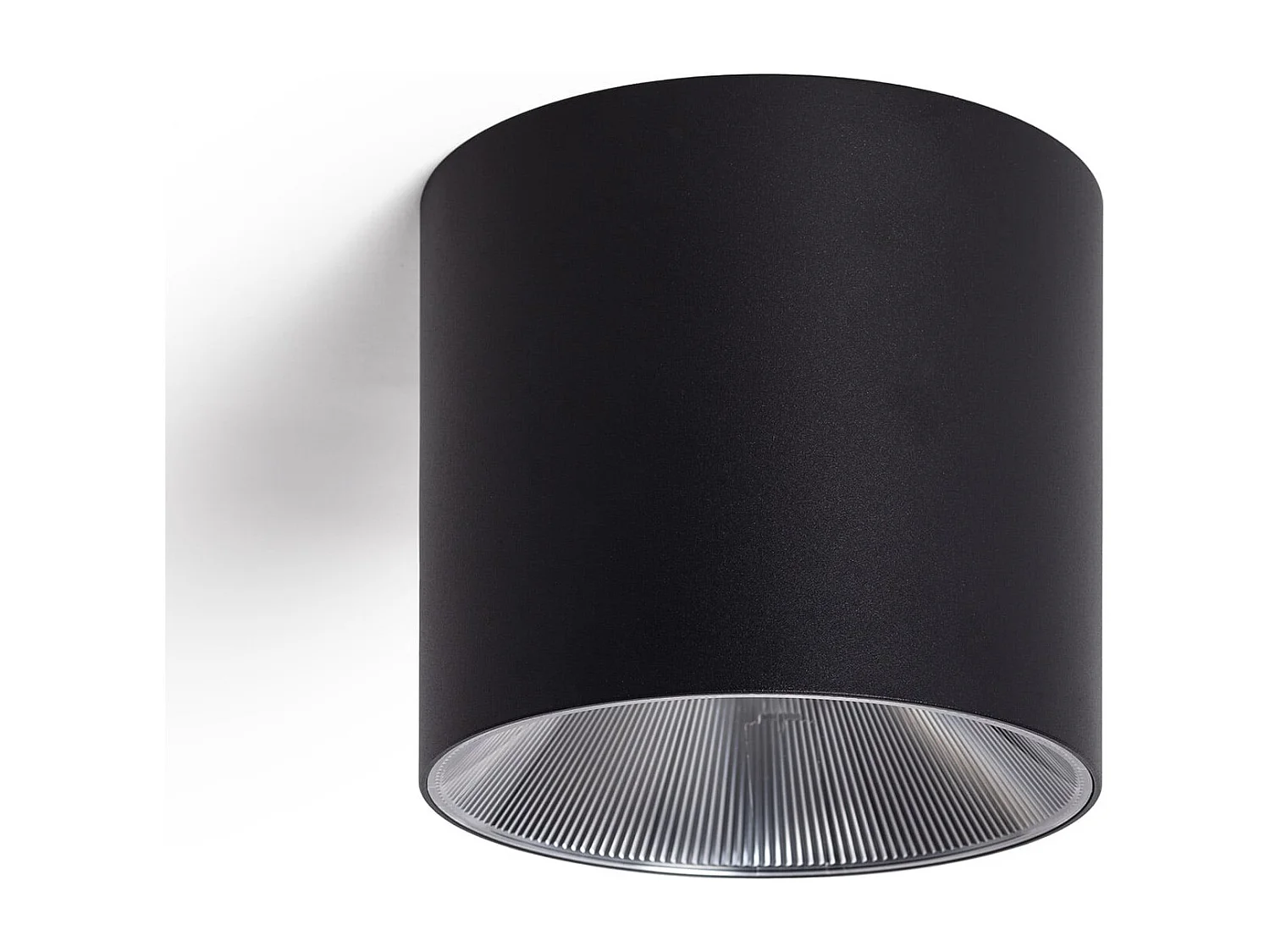 Applique da Soffitto LED 20W Circolare Syrah Nero Selezionabile (Caldo-Naturale) 2700K - 3300K - 4000K