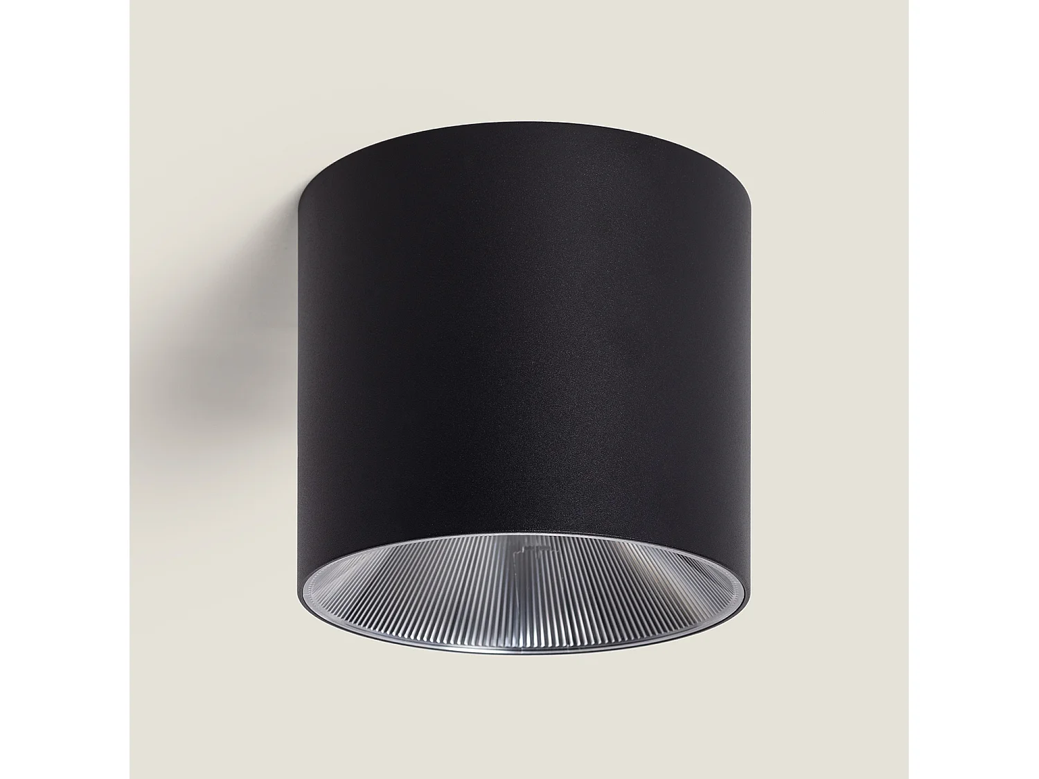 Applique da Soffitto LED 20W Circolare Syrah Nero Selezionabile (Caldo-Naturale) 2700K - 3300K - 4000K