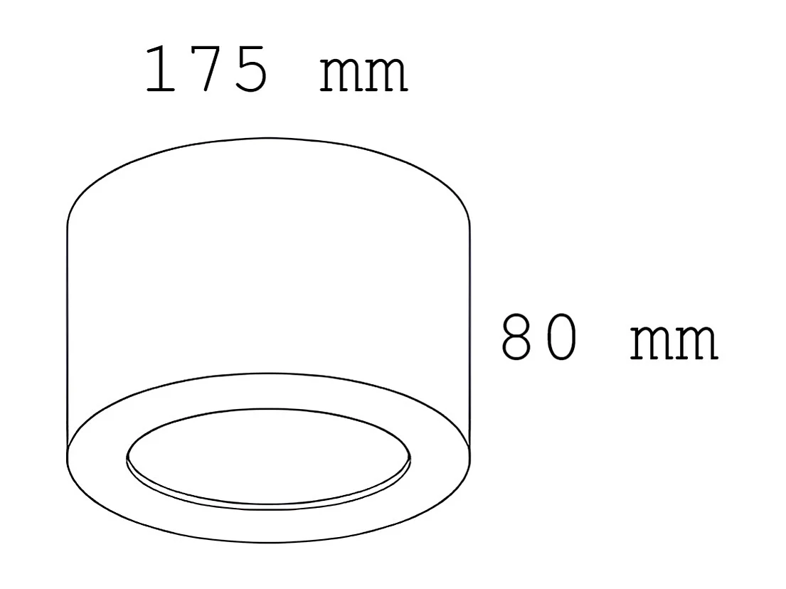 Plafonnier LED 8W Rond Tokkai Ø 105 mm 4000K Blanc Blanc neutre