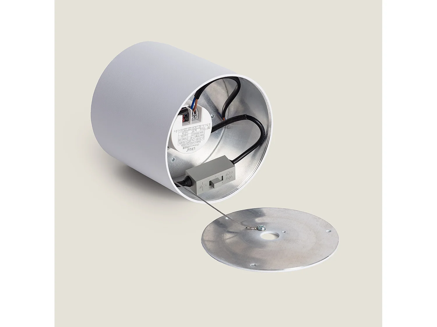 Plafonnier LED 15W Aluminium CCT Sélectionnable CCT Syrah Blanc Sélectionnable (chaud-neutre) (2700K - 3300K - 4000K)