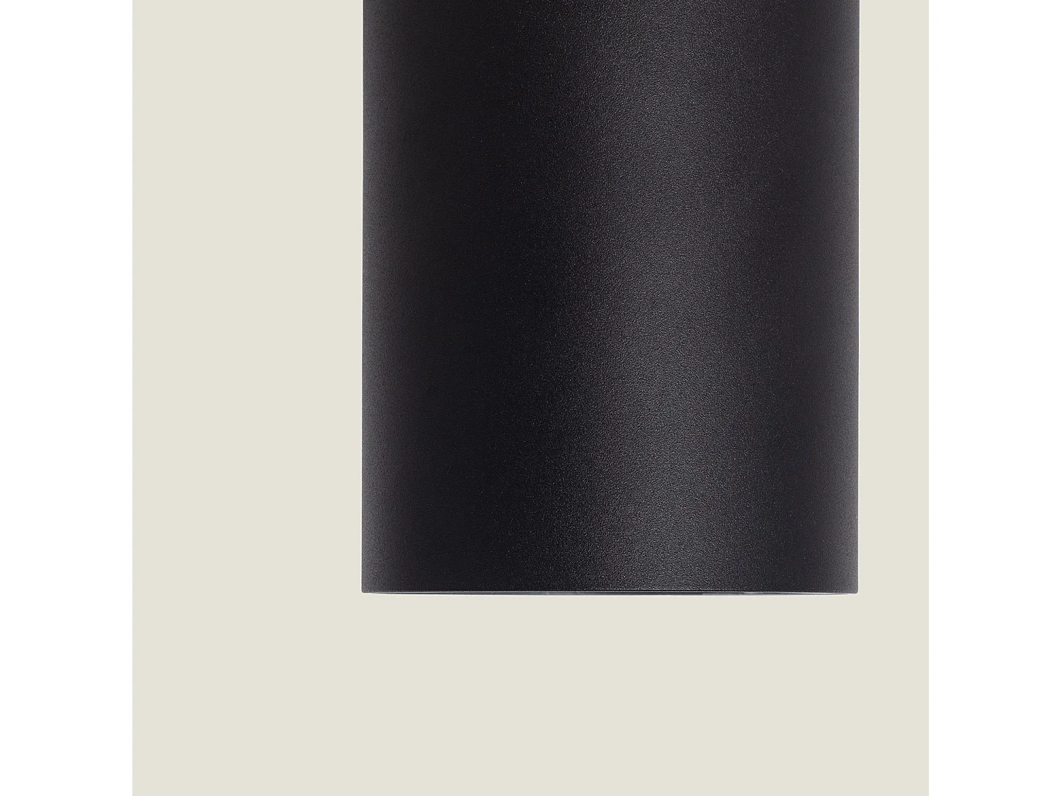 Plafonnier LED 7W Circulaire Syrah Noir Sélectionnable (chaud-neutre) 2700K - 3300K - 4000K