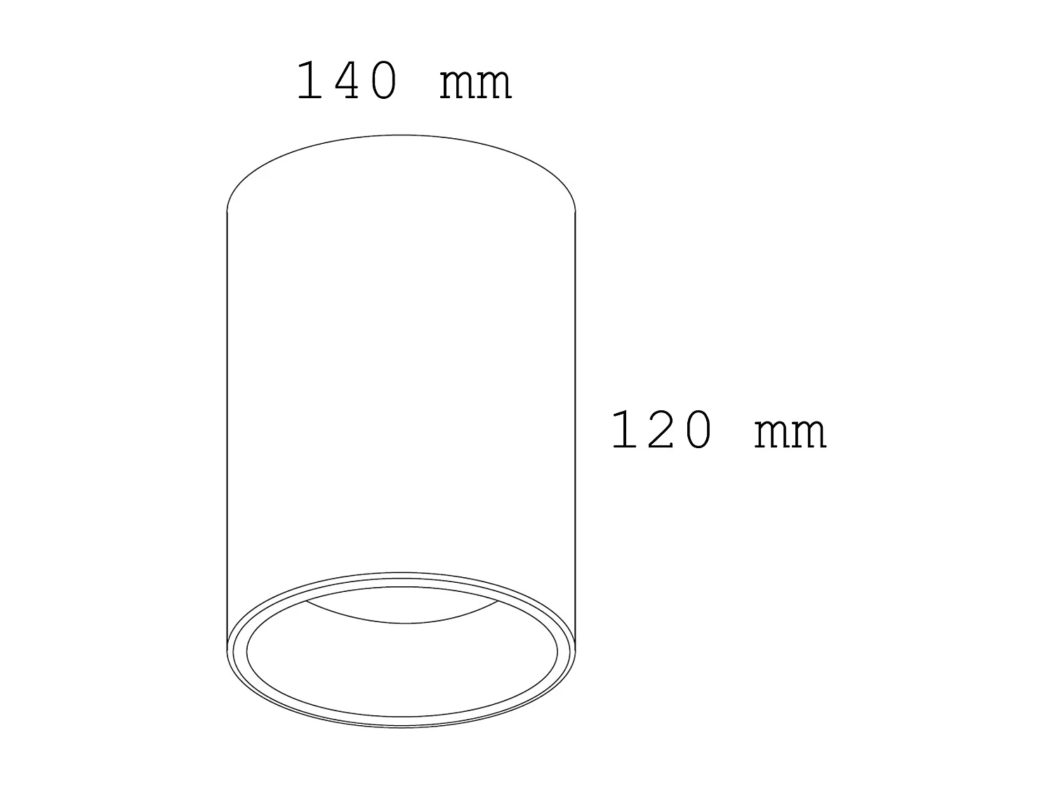 Plafonnier LED 20W Aluminium CCT Sélectionnable Syrah Blanc Sélectionnable (chaud-neutre) (2700K - 3300K - 4000K)