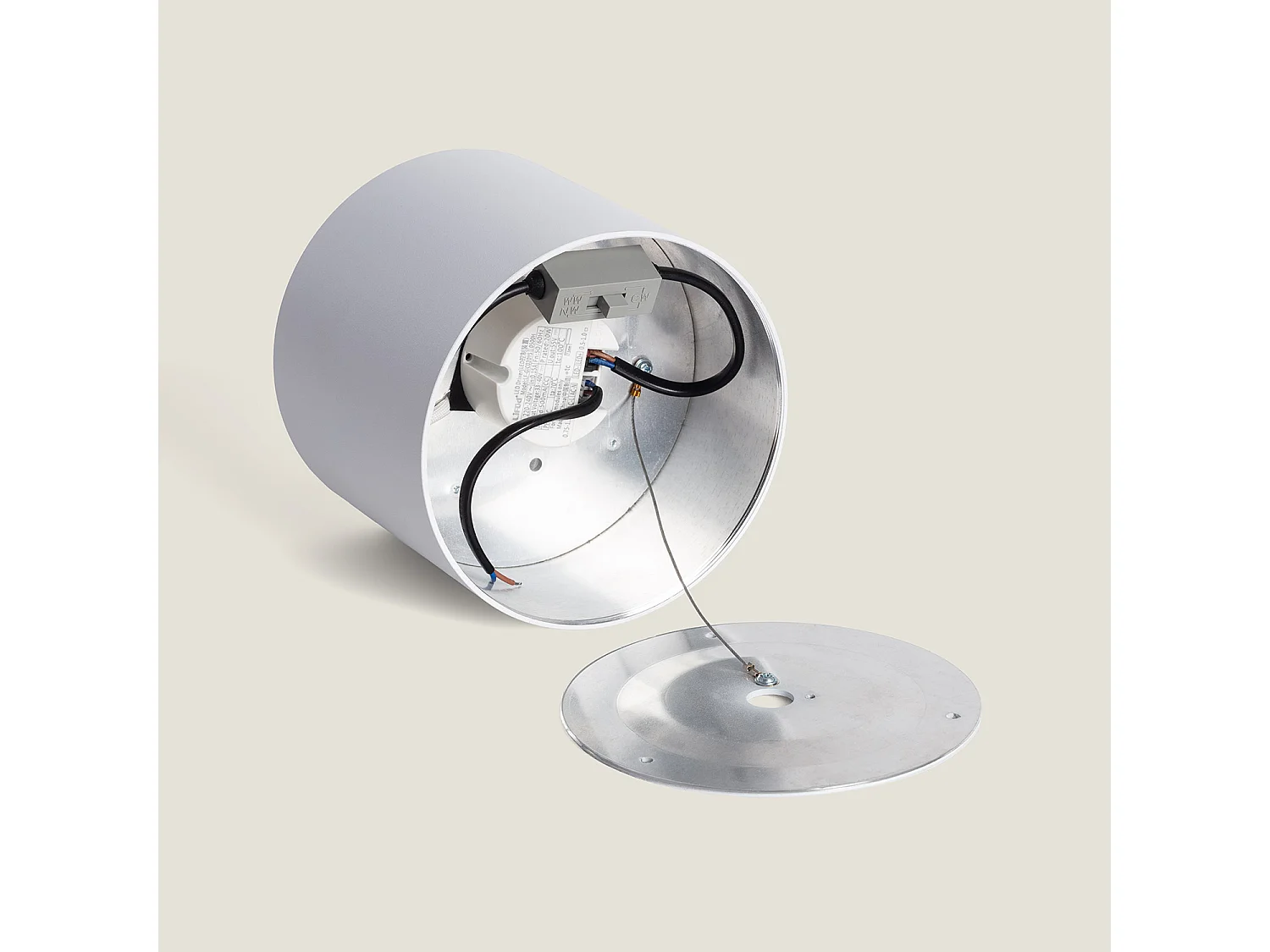 Aplique de Techo LED 20W Aluminio Syrah Blanco Seleccionable (Cálido-Neutro) 2700K - 3300K - 4000K
