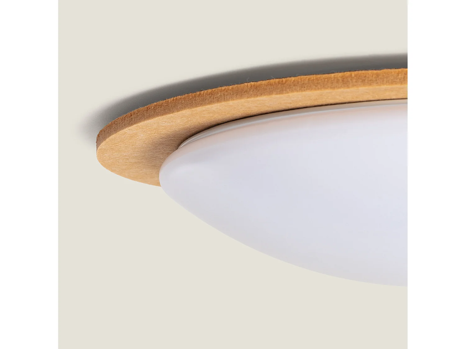 Plafonnier LED 18W Rond Feutre Ø460 mm CCT Sélectionnable Lezhan Camel