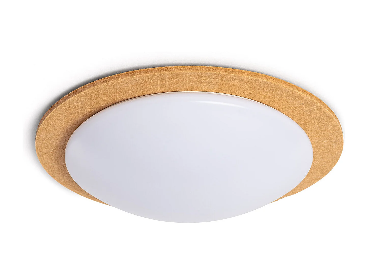 Plafón LED Acústico 18W Circular Fieltro Ø460 mm CCT Seleccionable Lezhan Camel