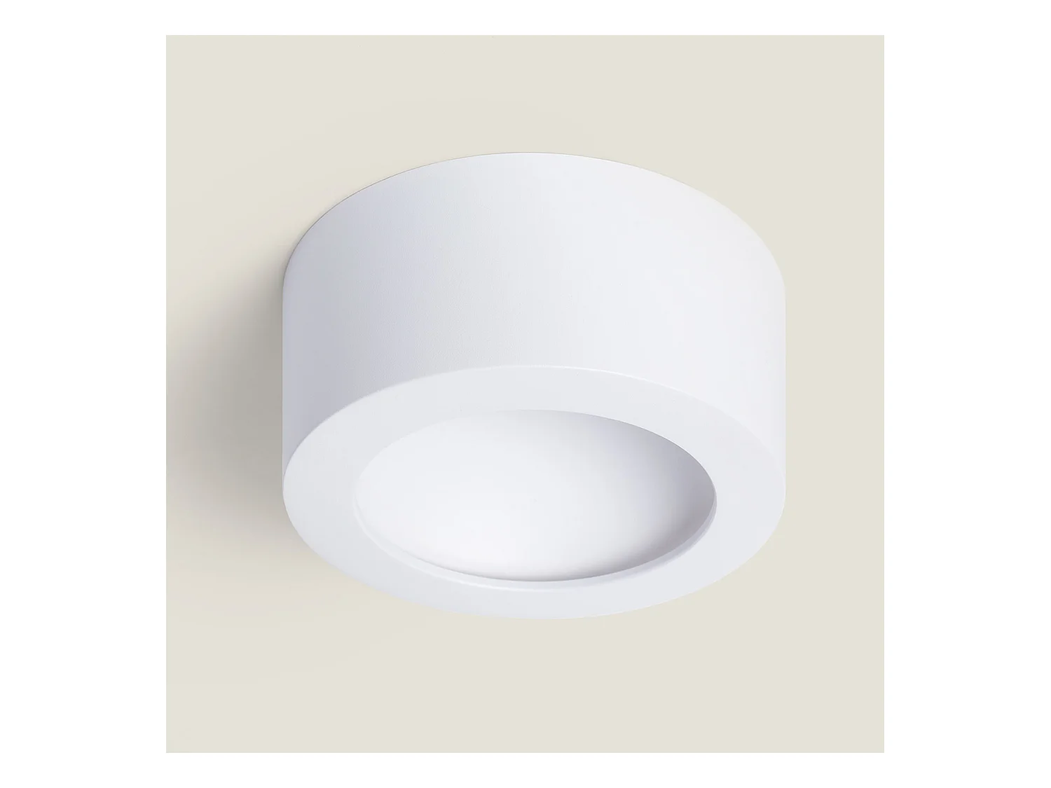 Plafón LED 24W Circular Aluminio Luz Indirecta Ø175 mm Tokkai 4000K Blanco Blanco Neutro