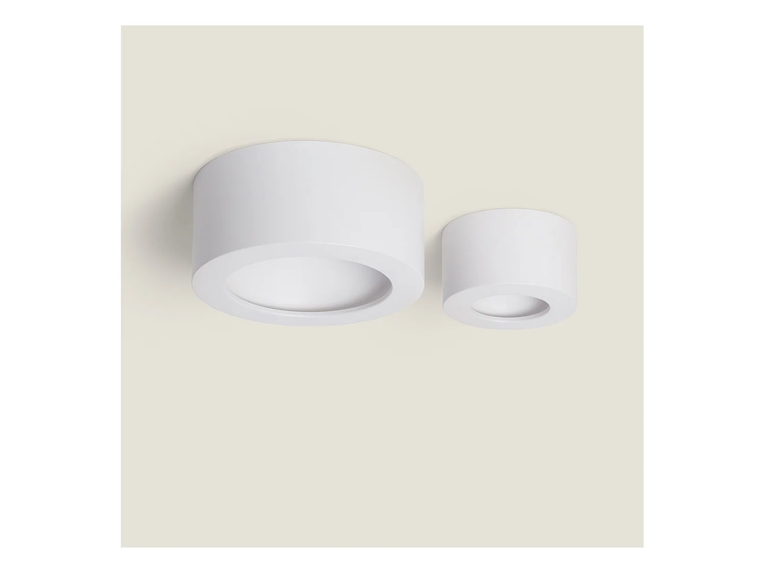 Plafonnier LED 24W Rond Tokkai Ø 175 mm 4000K Blanc Blanc neutre