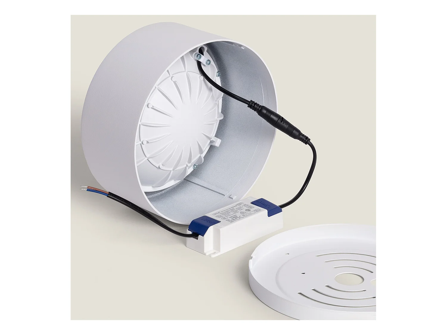 Plafonnier LED 24W Rond Tokkai Ø 175 mm 4000K Blanc Blanc neutre