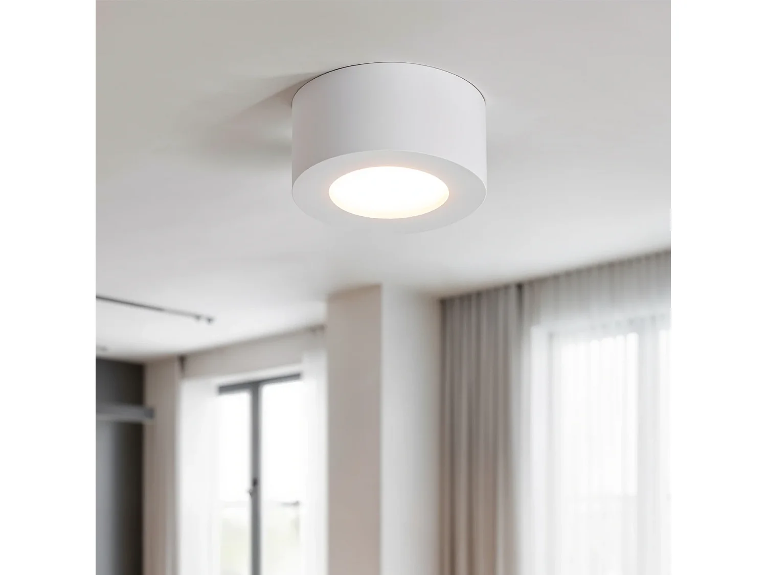 Plafoniera LED 24W Circolare Tokkai Ø 175 mm 4000K Bianco Bianco Naturale