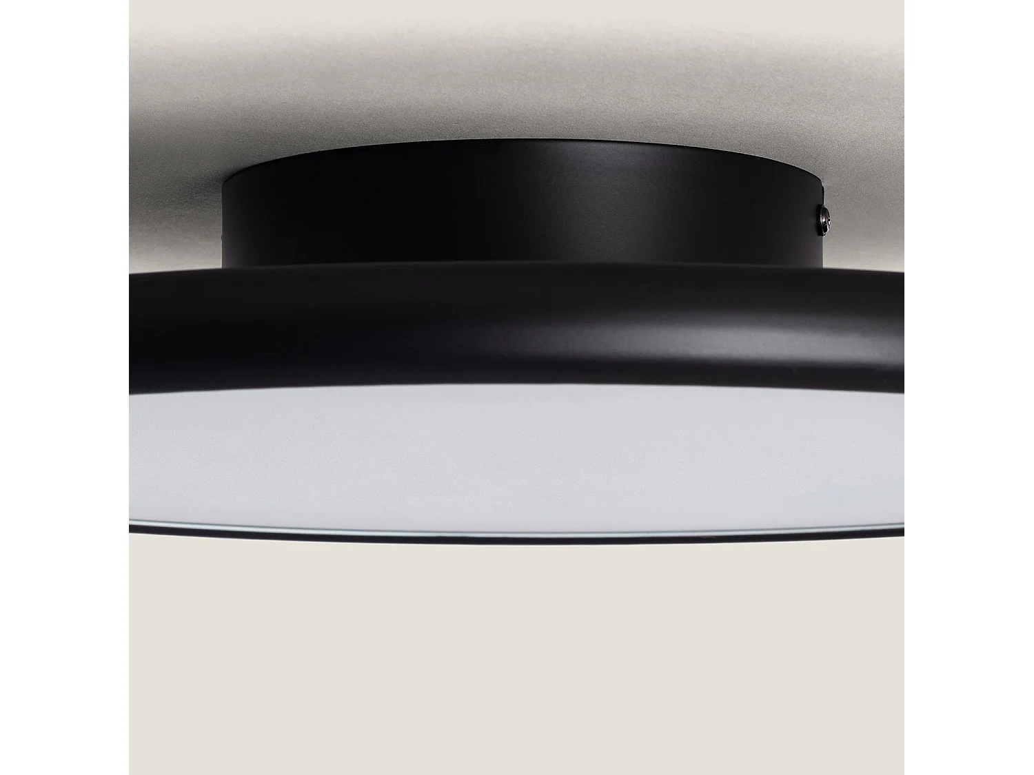 Plafonnier LED 28W Métal CCT Sélectionnable Meisel Noir