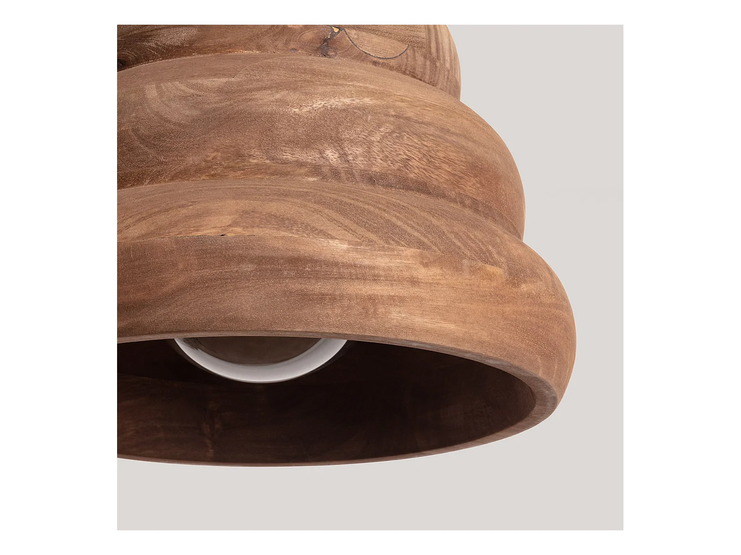 Lampada a Sospensione Legno Dallas I Marrone