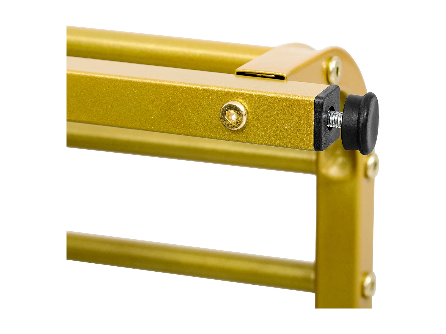 Meuble à chaussures 80x35x39.5cm - avec des étagères ouvertes - Vert+Doré