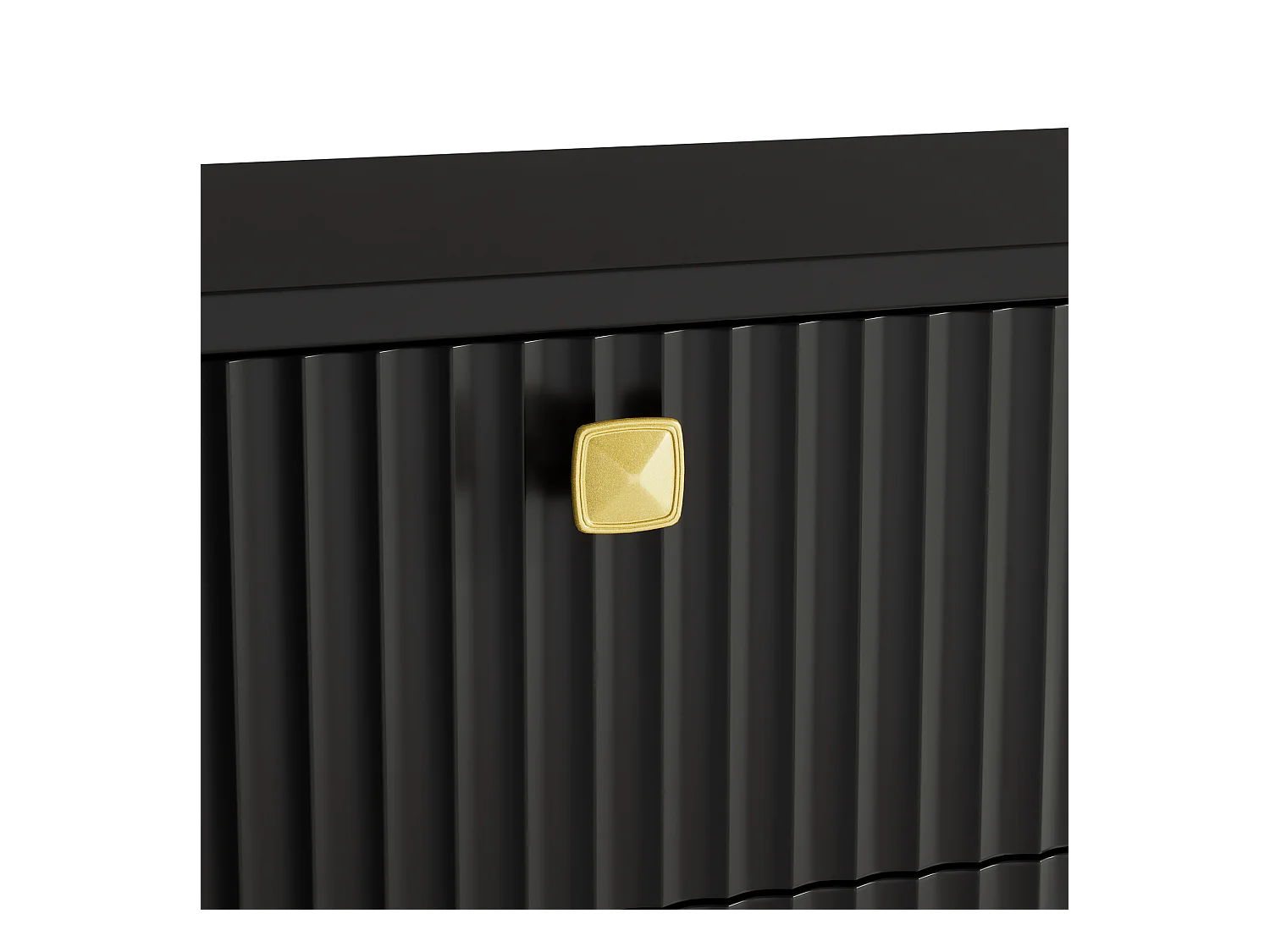 Modern schoenmeubel 90×25×121 cm - 1 deur en 1 la - 3 vouwdeuren - zwart