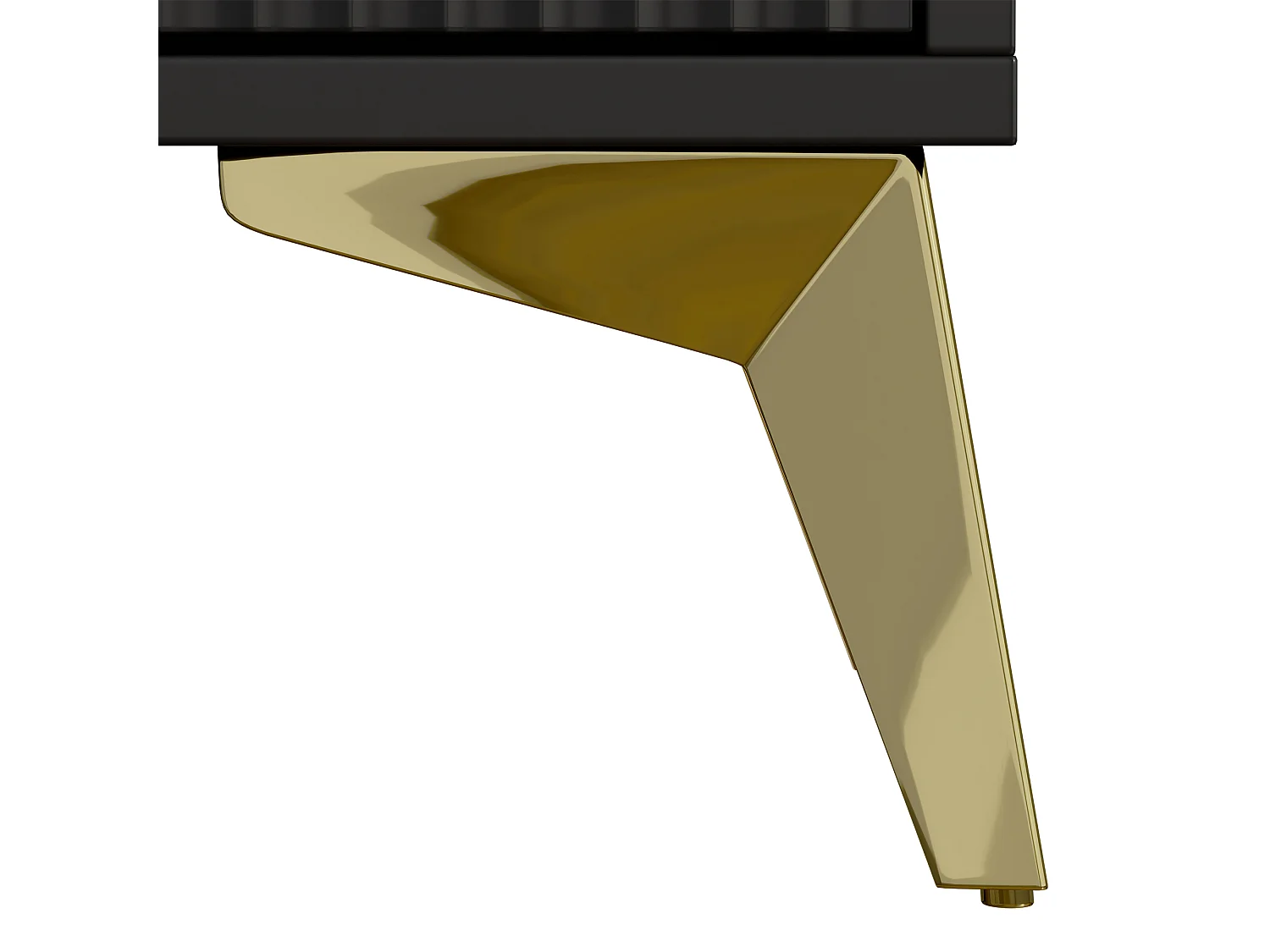 Armário de sapatos moderno 90×25×121 cm - 1 porta e 1 gaveta - 3 portas dobráveis - preto