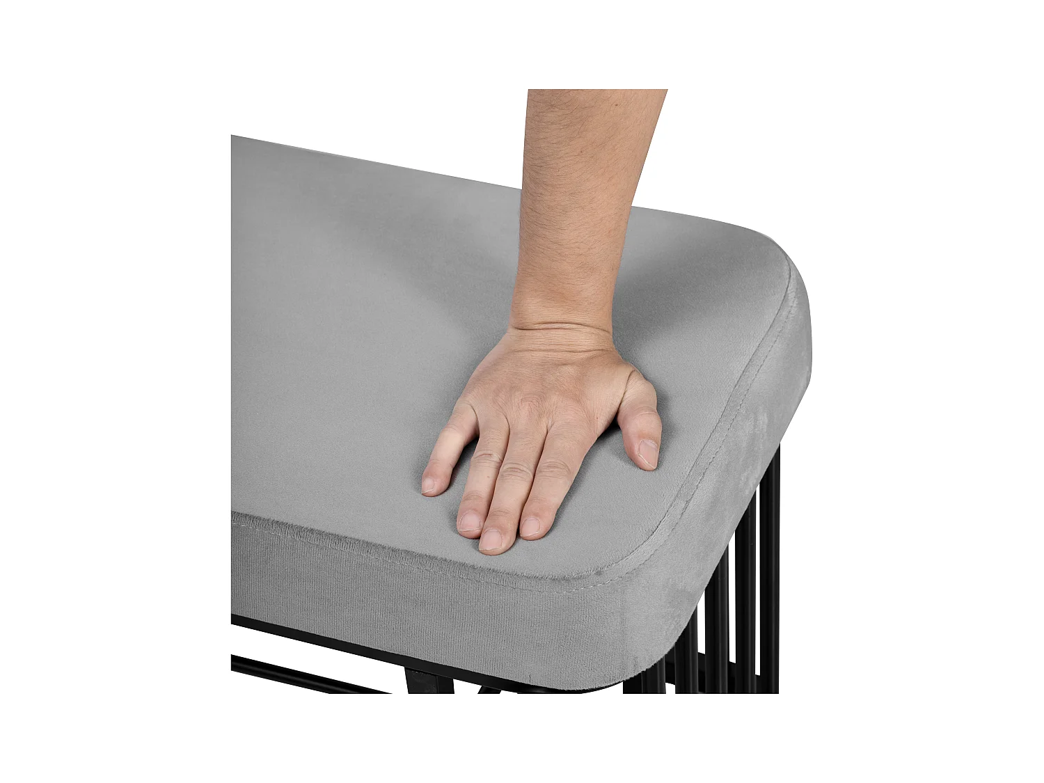 Schoenmeubel 80×35×39.5 cm - met open planken - zwart+grijs