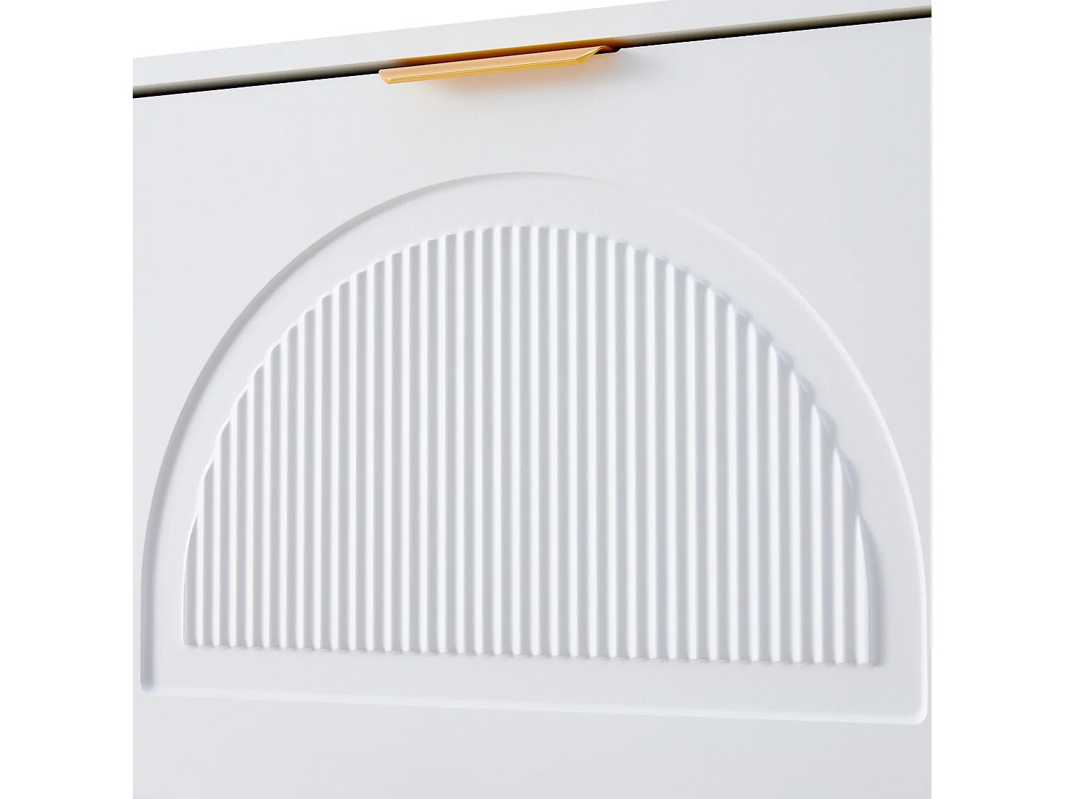 Moderne schoenenkast 60x24x114 cm - met 3 neerklapbare deuren - Wit