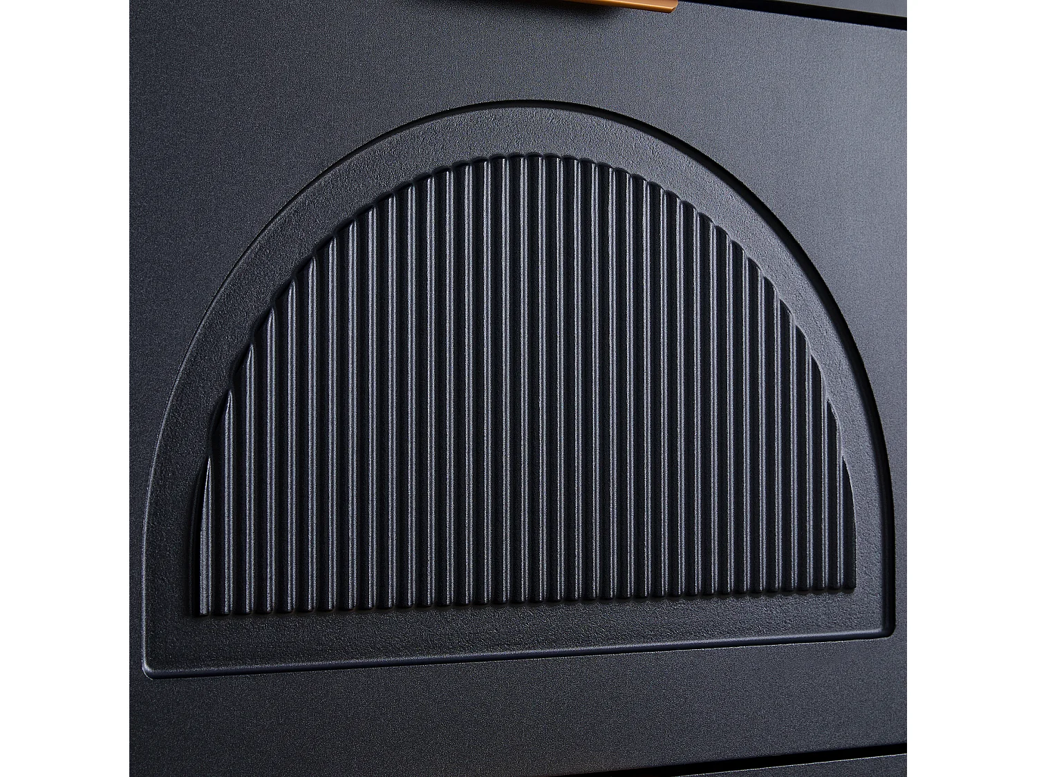 Moderne schoenenkast 60x24x114 cm - met 3 neerklapbare deuren - Zwart