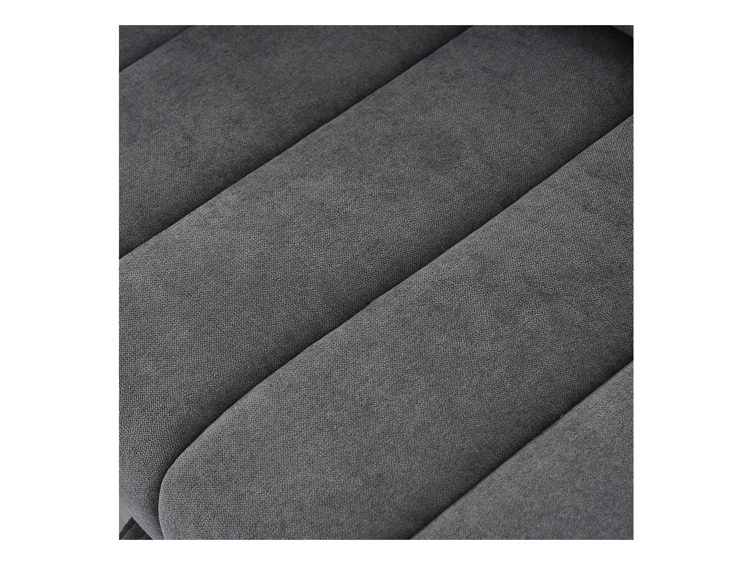 Canapé moderne 2 places - avec porte-gobelets et coussins - Gris