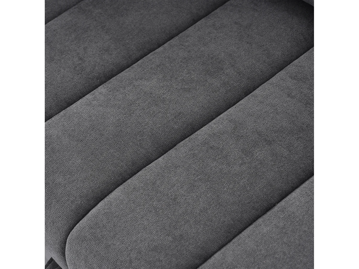 Canapé moderne 2 places - avec porte-gobelets et coussins - Gris