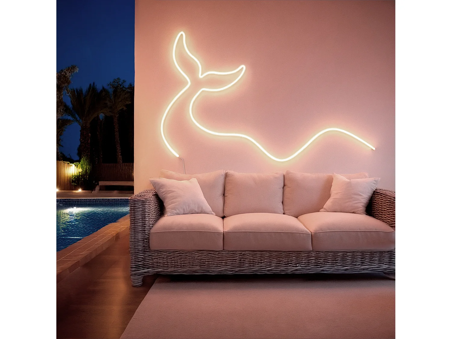 Striscia EasyFit LED Neon 12V 4.5W/m 3000K Bianco Caldo