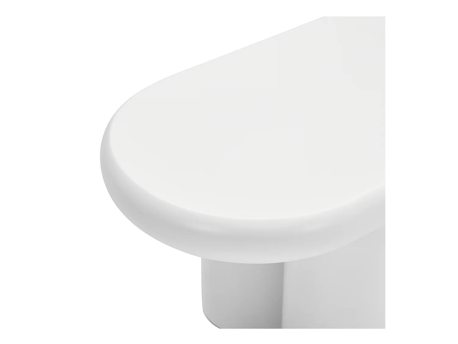 Mueble TV 160x40x40 cm - con 4 patas reforzadas - MDF - blanco