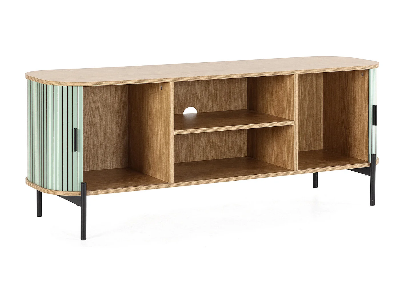 Mueble Tv Mónaco 2 puertas color Azul